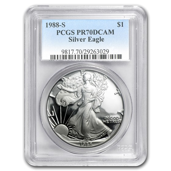 1988-S Proof Silver American Eagle PR-70 PCGS 1988-S Proof Silver American Eagle PR-70 PCGS